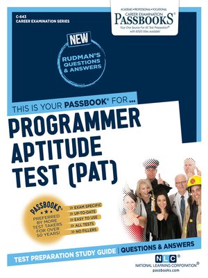 cover image of Programmer Aptitude Test (PAT)